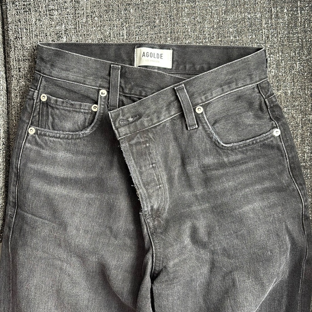 AGOLDE Criss Cross Jeans Black Size 22
